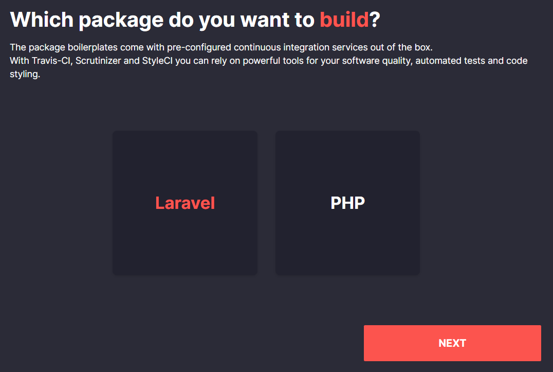 Laravel Package Boilerplate - first step